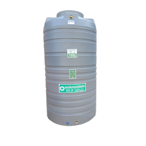 ถังน้ำบนดินพีอีขนาด 1000 ลิตร สีเทา