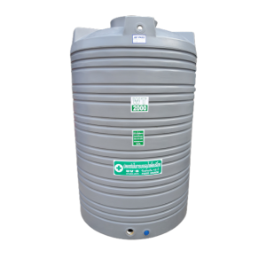 ถังน้ำบนดินพีอีขนาด 2000 ลิตร สีเทา
