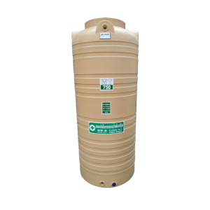 ถังน้ำบนดินพีอีขนาด 750 ลิตร สีครีม