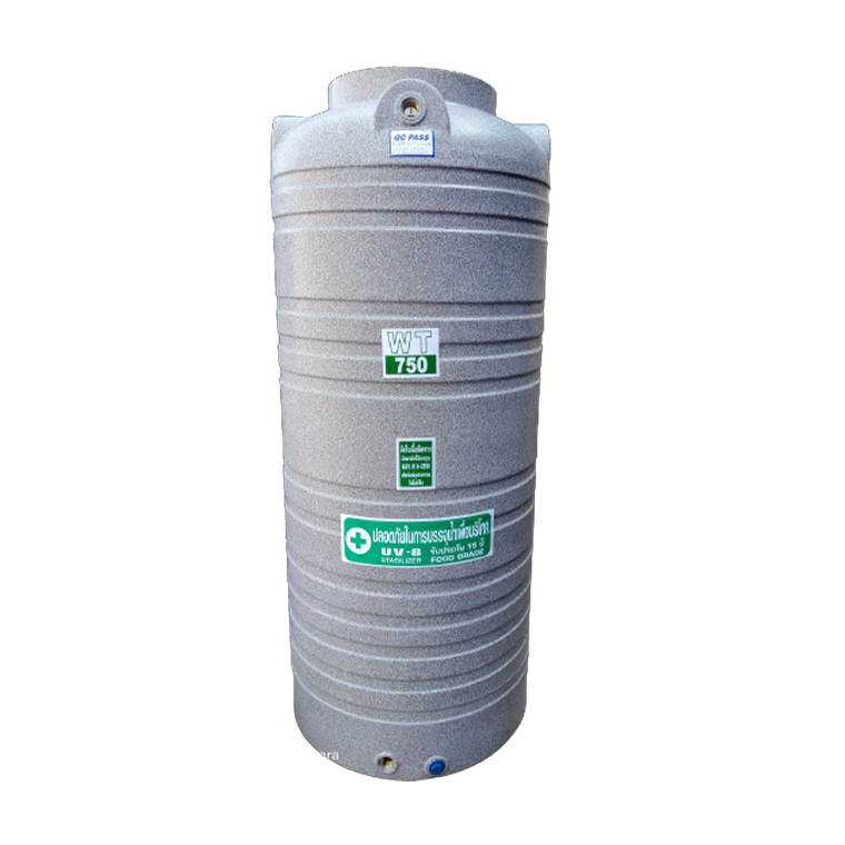 ถังน้ำบนดินพีอีขนาด-750--ลิตร-แกรนิตเทา