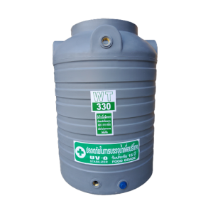 ถังน้ำบนดินพีอีขนาด330ลิตร สีเทา